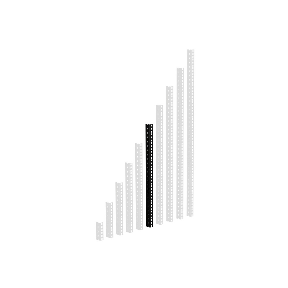 Adam Hall 19" Parts RACK RAIL 12 BLACK