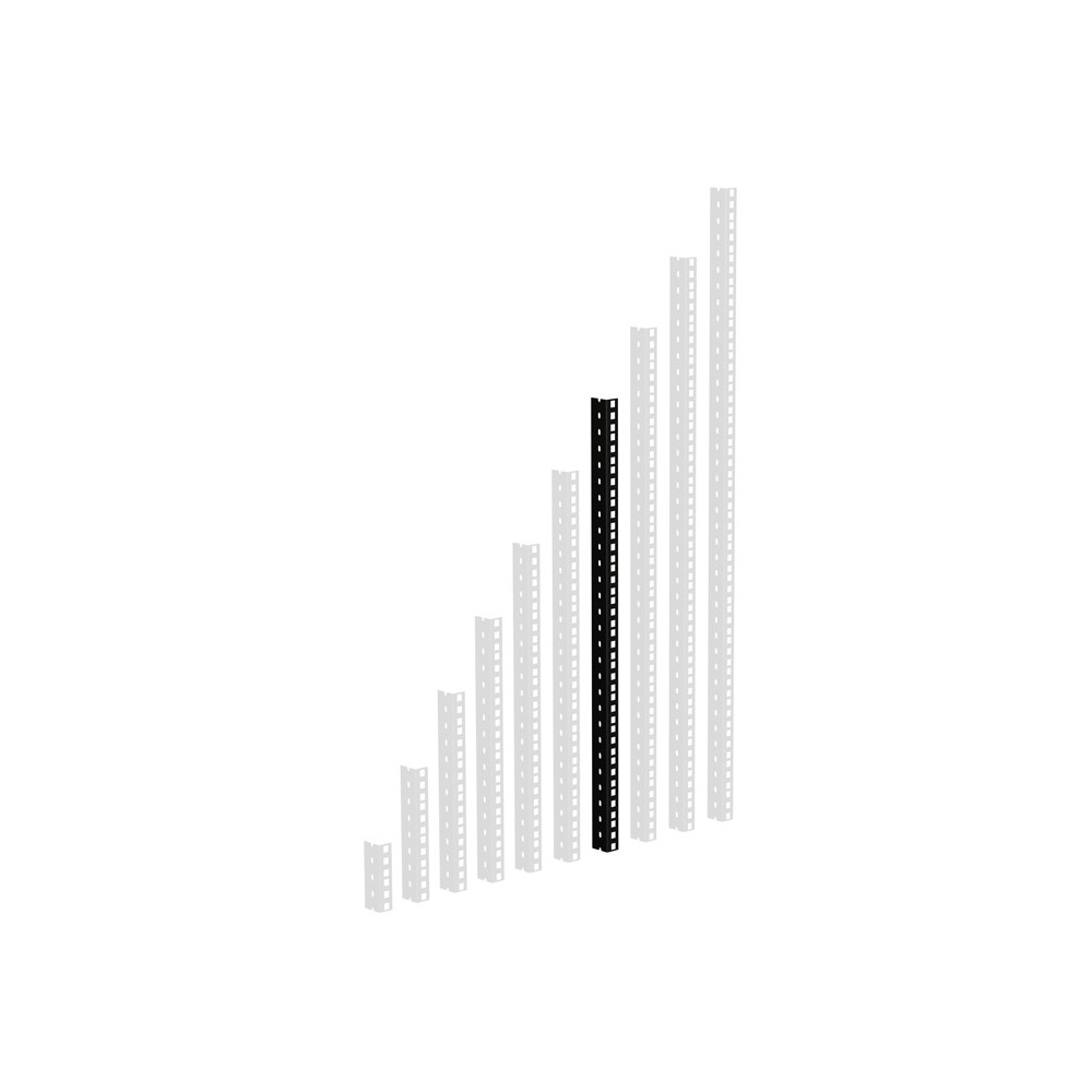 Adam Hall 19" Parts RACK RAIL 14 BLACK