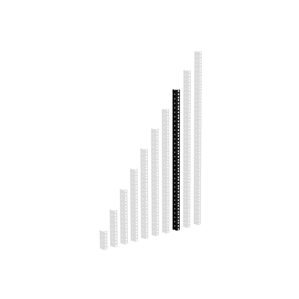 Adam Hall 19" Parts RACK RAIL 16 BLACK