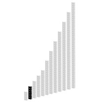 Adam Hall 19" Parts RACK RAIL 03 BLACK