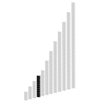 Adam Hall 19" Parts RACK RAIL 05 BLACK