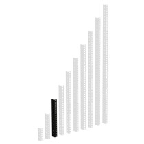 Adam Hall 19" Parts RACK RAIL 06 BLACK