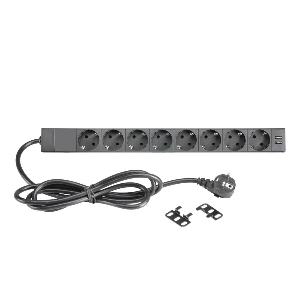Adam Hall Cables RACK PDU 8S USB