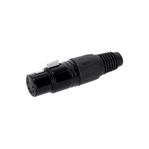 Adam Hall Connectors 4 STAR C XF5 BLK