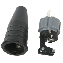Rubber Schuko Connector Male
