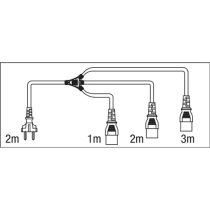 Schuko to IEC Splitter 3-way MKII
