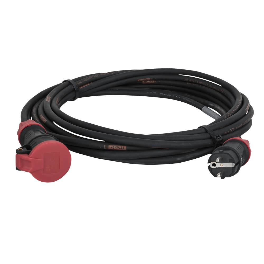 Extension Cable Schuko/Schuko Titanex with PCE 3x 2.5 mm²