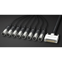 D-Sub 25 <> 8 x XLR3 Maschio 3m