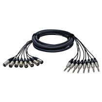 Multi-core 8 TRS <> 8 XLR M 2m