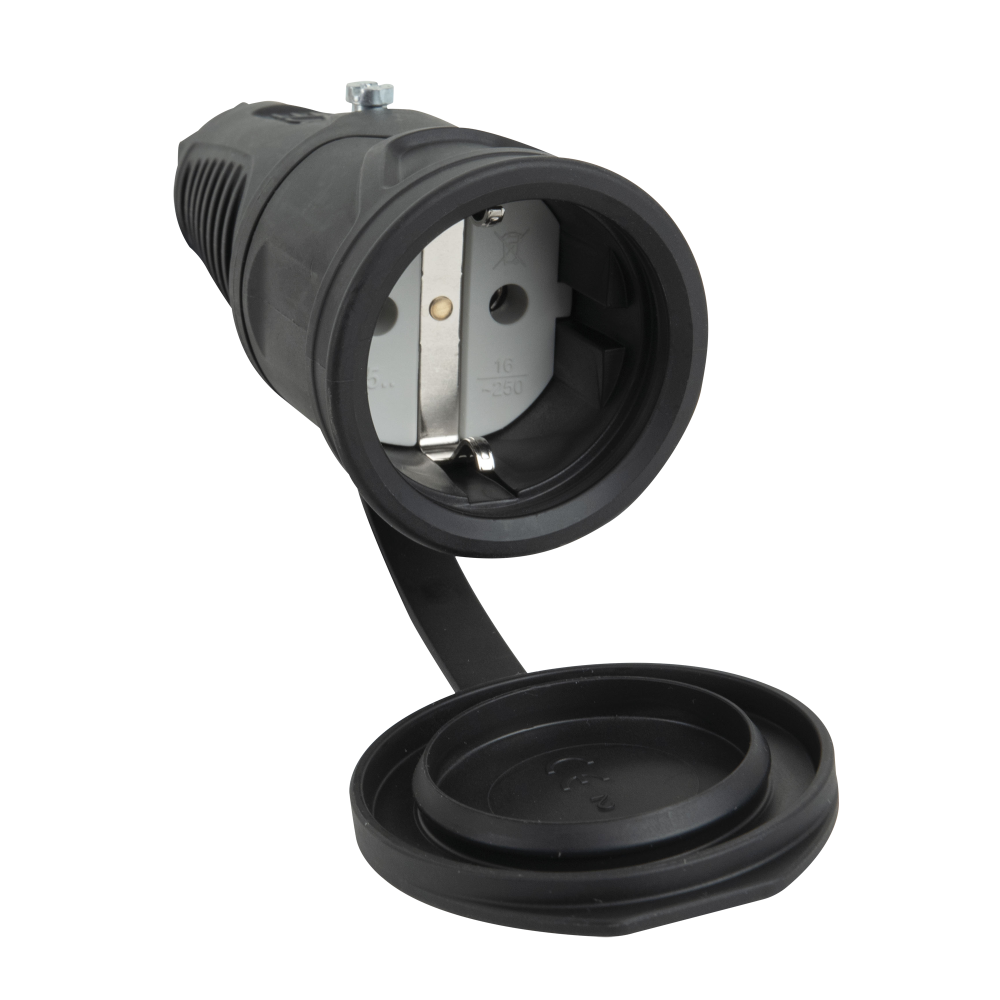 Rubber Schuko Connector Female