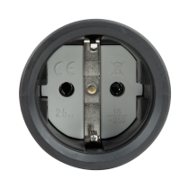 Rubber Schuko Connector Female