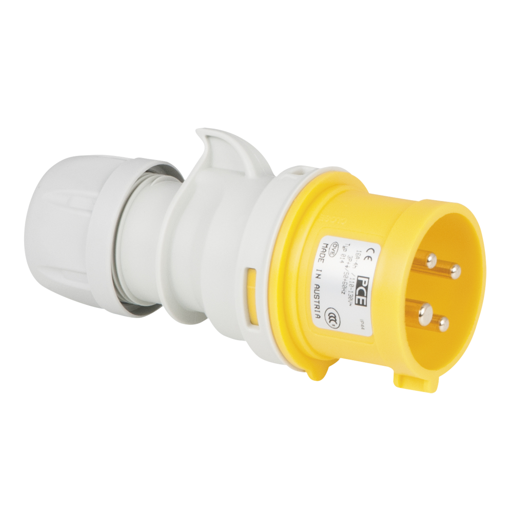 CEE 16 A/110 V 4P Plug - male - yellow