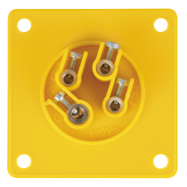 CEE 16 A/110 V 4P Socket - male - yellow