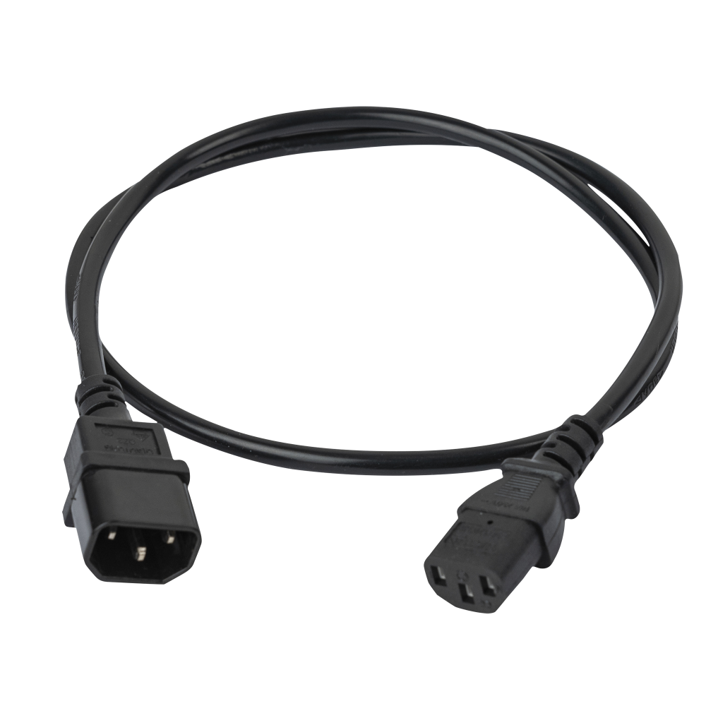 IEC C13 Female to IEC C14 Male 3x 1.0 mm²