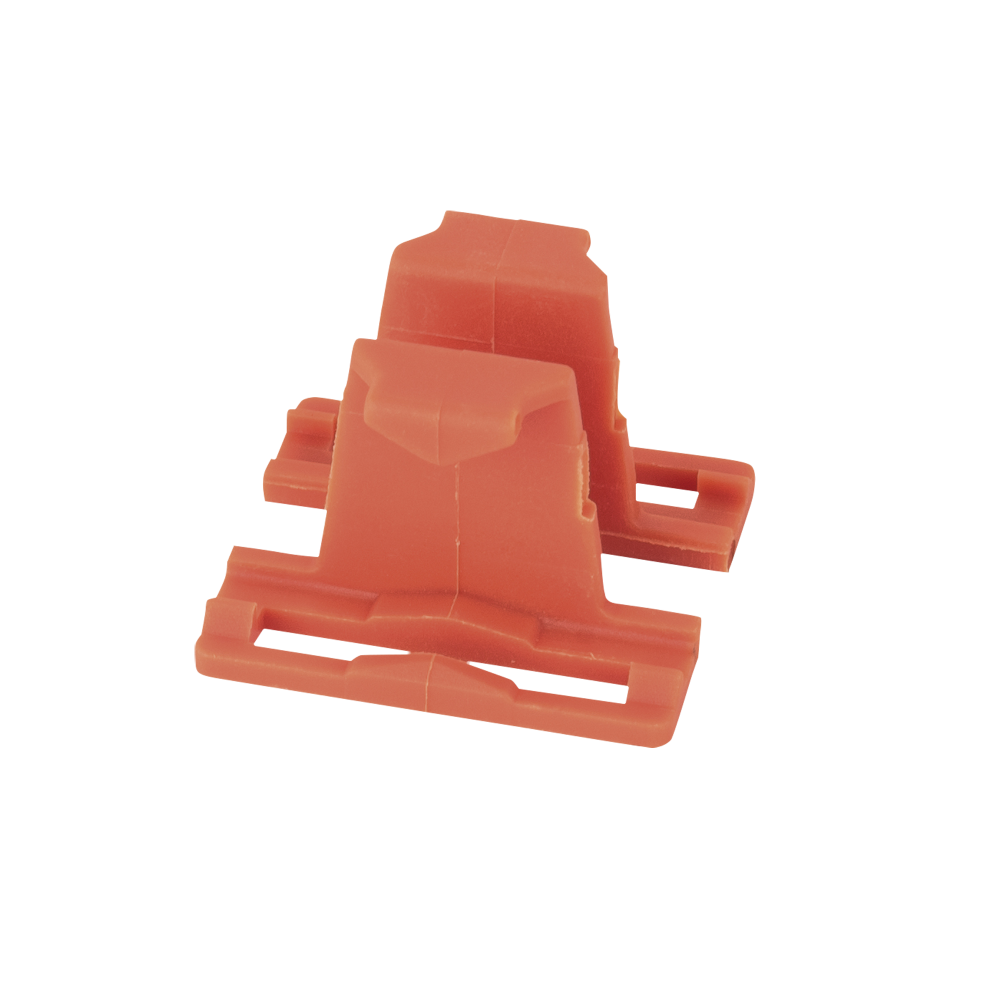 Mounting clip double for 4-pin and 5-pin cable connector