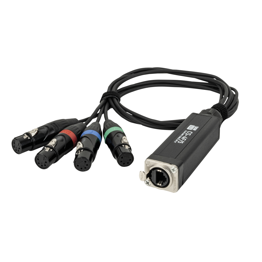 CS-4F/5 - 4-channel DMX shuttle snake via network cable