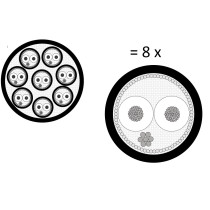 Mogami TRS8MXLR8M6