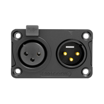 XLR 3P In/Output Combination Chassis