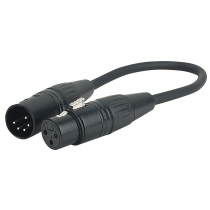FLA36 - XLR 5P male to XLR 3P female