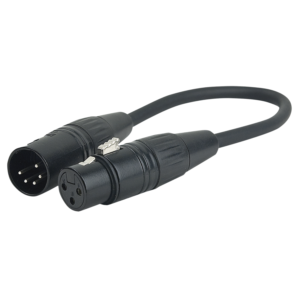 FLA36 - XLR 5P male to XLR 3P female