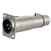 FLA51 - XLR 3P male to XLR 3P female chassis