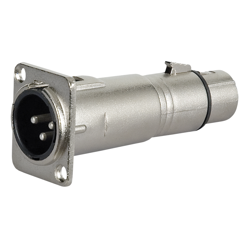 FLA51 - XLR 3P male to XLR 3P female chassis