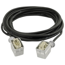 Power Multicable 6-Pin Male-Female, 6 x 1.5 mm²