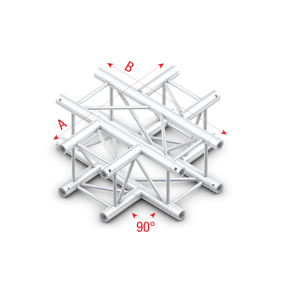 Pro-30 Square F Truss - Cross 4-way - 50 cm