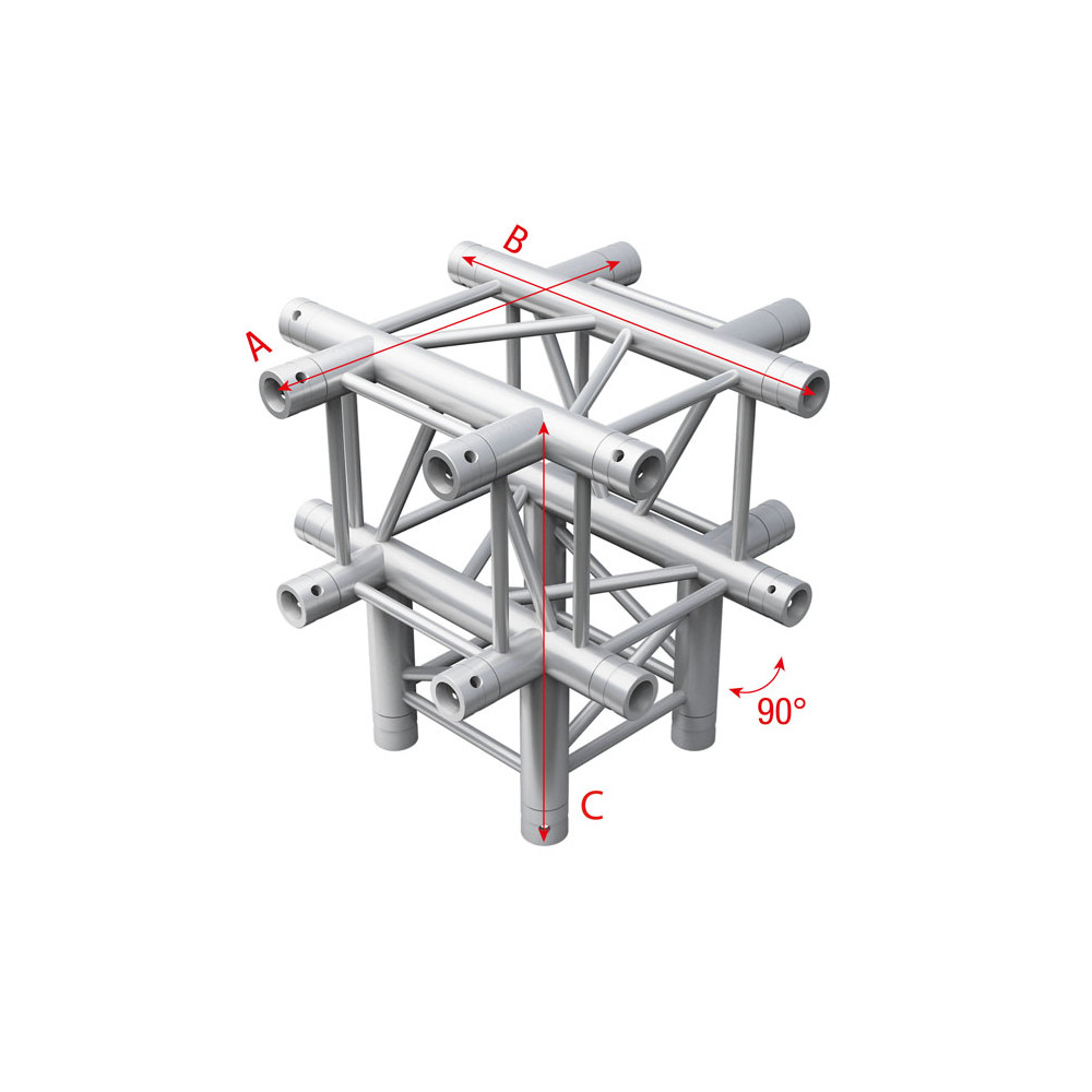 Pro-30 Square F Truss - Cross + Down 5-way - 50 cm