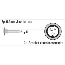 FSA04 - Jack female locking to Speaker 2P female