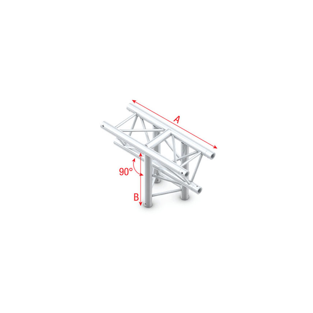 Pro-30 Triangle F Truss - T-Cross vertical - 3-way - apex down - 71 cm