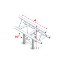 Pro-30 Triangle F Truss - T-Cross vertical - 3-way - apex up - 71 cm