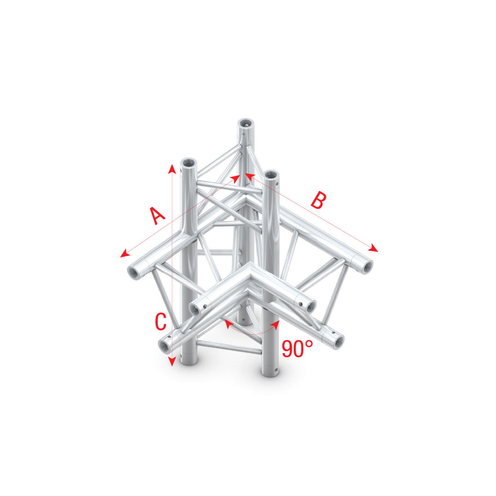 Pro-30 Triangle F Truss - Corner up/down - left - 50 cm