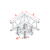 Pro-30 Square G Truss - Corner 3-way