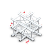 Pro-30 Square G Truss - Cross 4-way - 50 cm