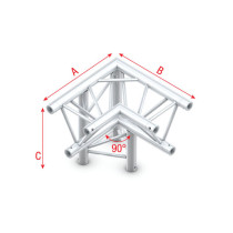 Pro-30 Triangle G Truss - Corner down left - apex down
