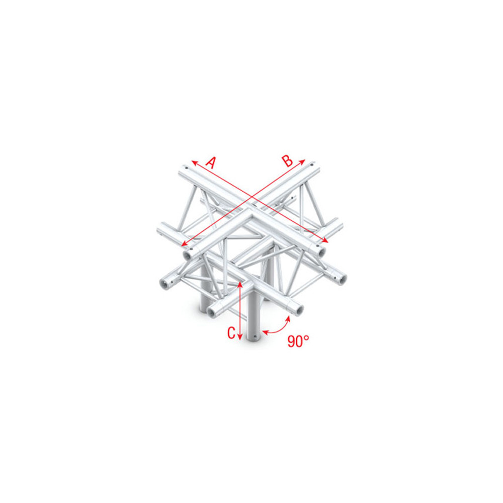 Pro-30 Triangle G Truss - Cross + down - 5-way - apex up -71 cm