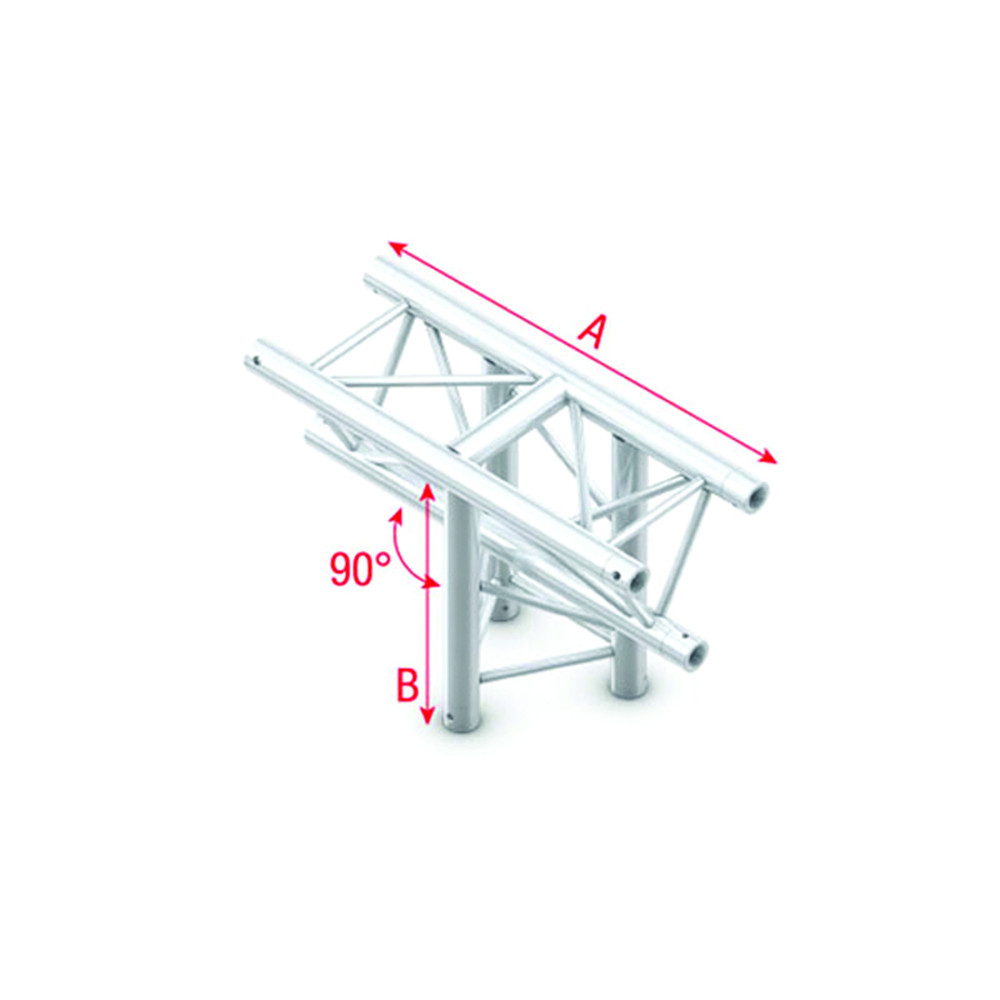 Pro-30 Triangle G Truss - T-Cross vertical 3-way - apex down - 50 cm