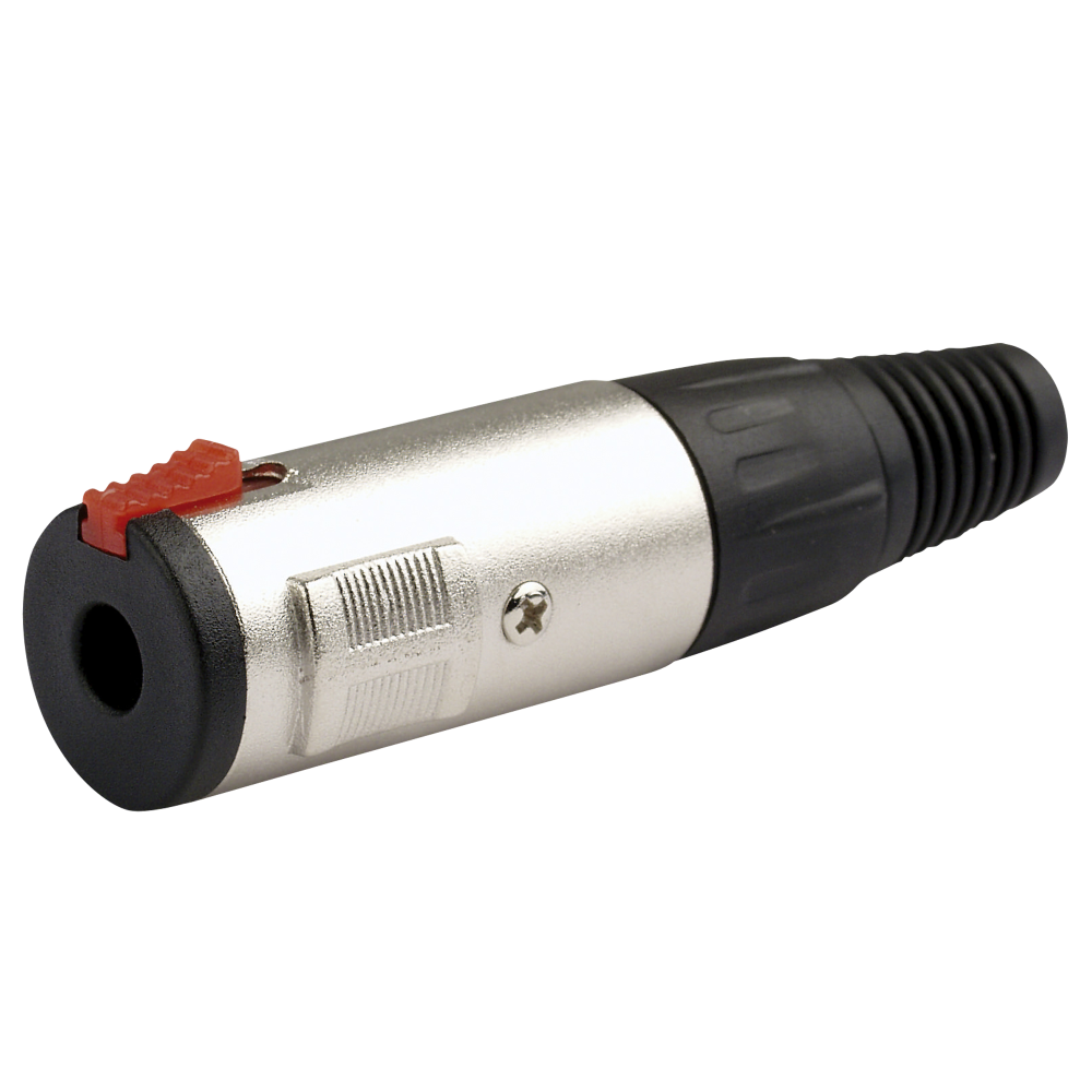 Jack Plug - Stereo - Locking - female