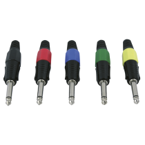 6.3 mm Jack Plug Mono Black housing