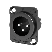 XLR 3P Chassis - male