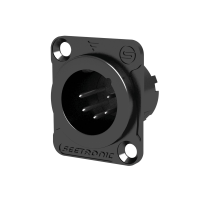 XLR 5P Chassis - male