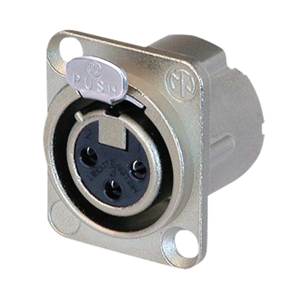 XLR 3P Chassis - female