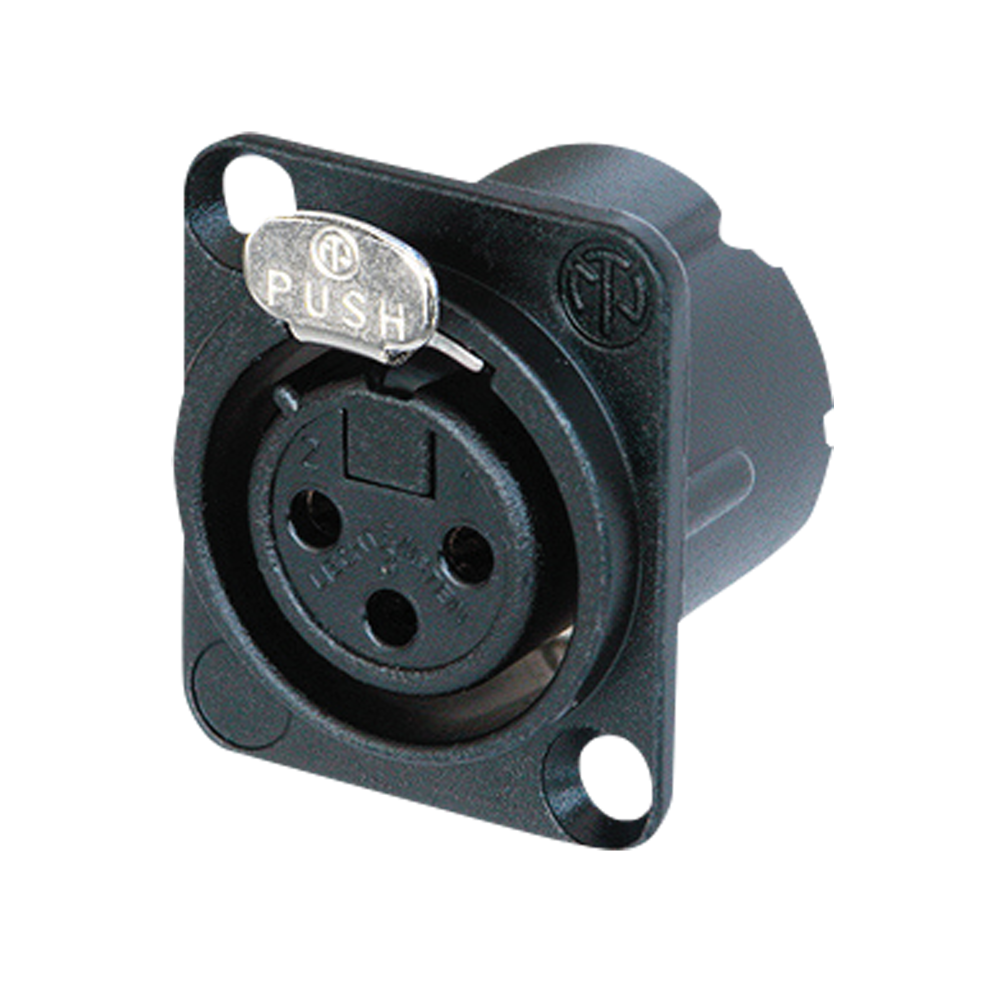 XLR 3P Chassis - female