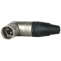 XLR 3P 90° Connector - male - Neutrik RX