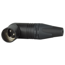 XLR 3P 90° Connector - male - Neutrik RX
