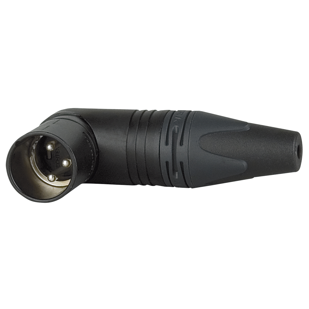 XLR 3P 90° Connector - male - Neutrik RX