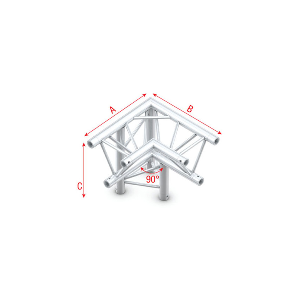 Pro-30 Triangle P Truss - Corner down left - apex down