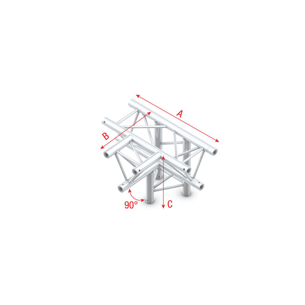Pro-30 Triangle P Truss - T-Cross + down 4-way - 71cm