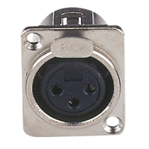 XLR 3P Chassis - female